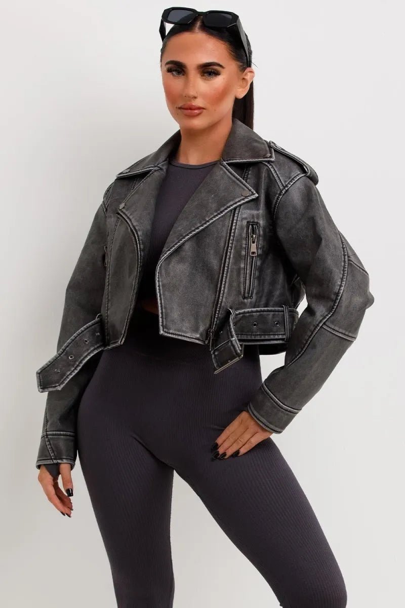 Miss | Faux Leather Jas Dames Casual Relaxed - Kunstleer - Miss Madera SKU_1769179437511_112