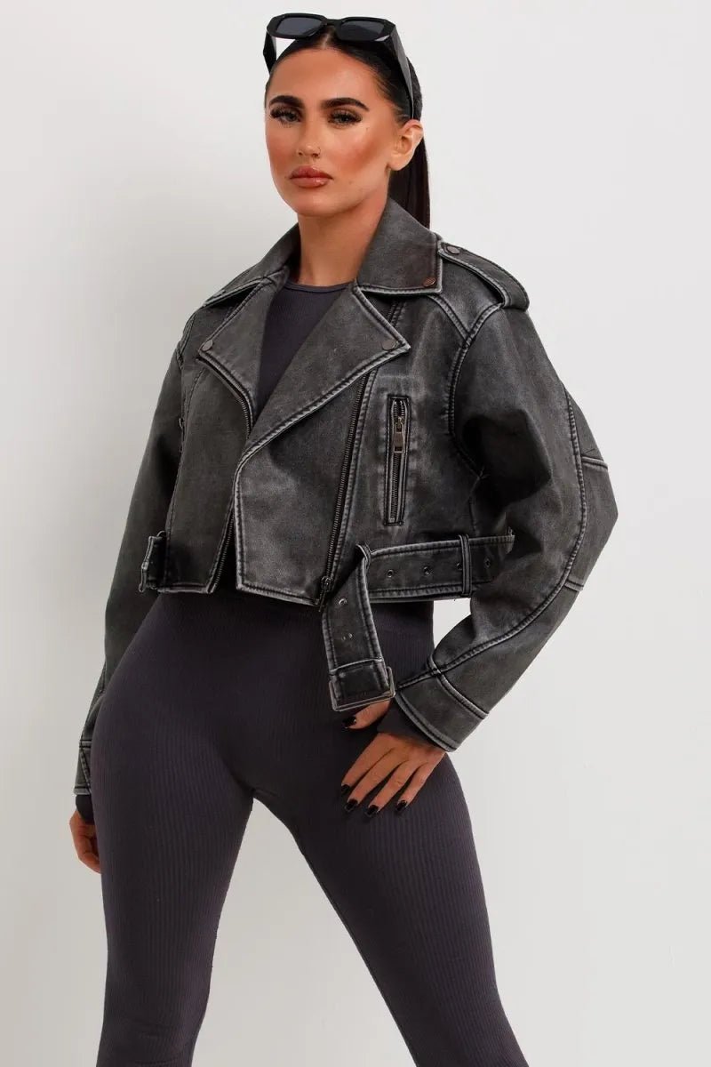 Miss | Faux Leather Jas Dames Casual Relaxed - Kunstleer - Miss Madera SKU_1769179437511_112