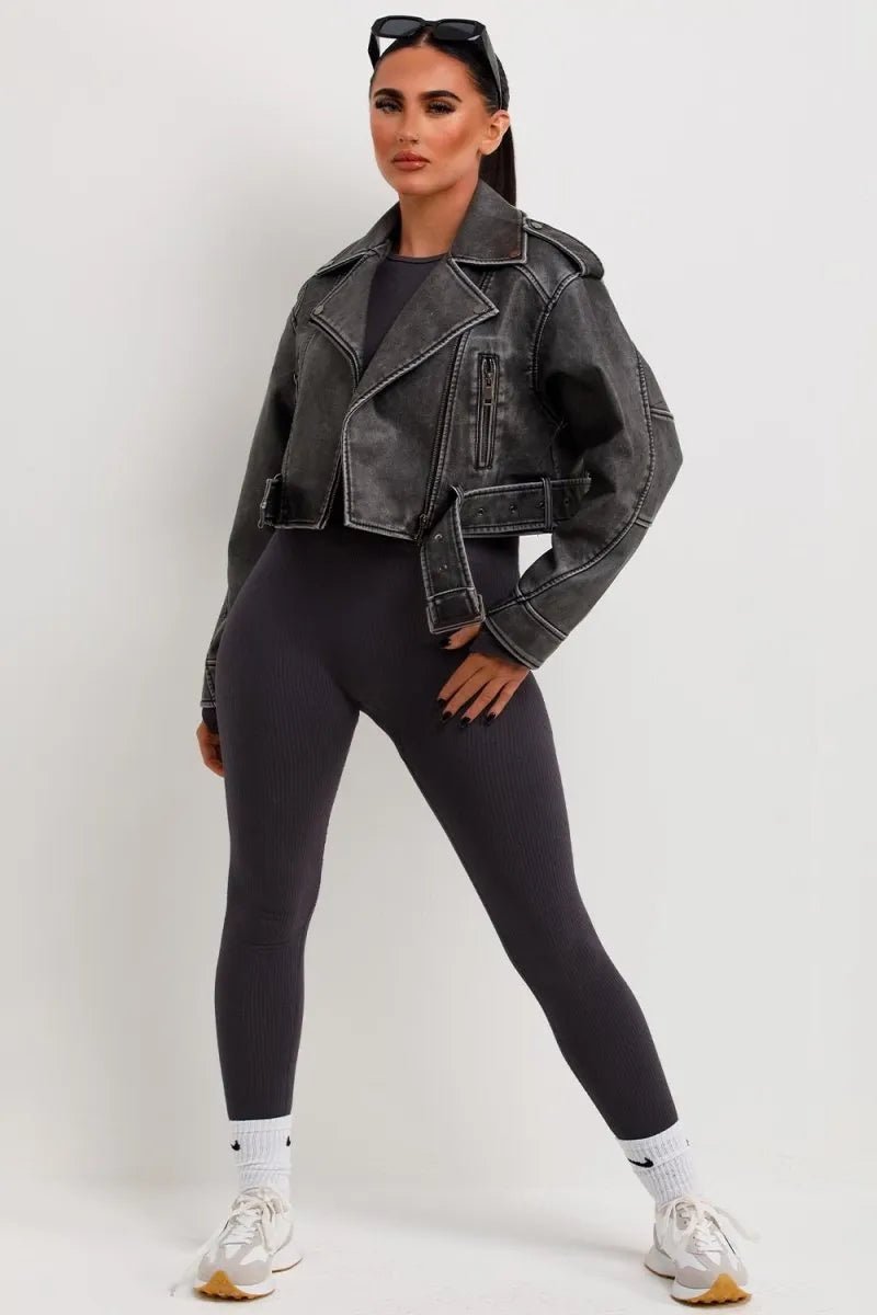 Miss | Faux Leather Jas Dames Casual Relaxed - Kunstleer - Miss Madera SKU_1769179437511_112