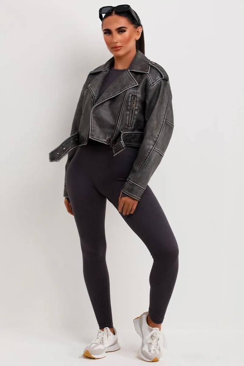 Miss | Faux Leather Jas Dames Casual Relaxed - Kunstleer - Miss Madera SKU_1769179437511_112