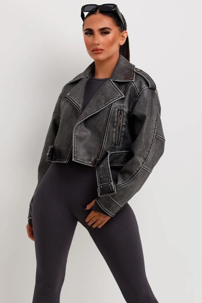 Miss | Faux Leather Jas Dames Casual Relaxed - Kunstleer - Miss Madera SKU_1769179437511_112