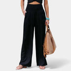 Miss | Flared Broek Dames High waist Comfort - Linnen - Miss Madera MIS-67537E