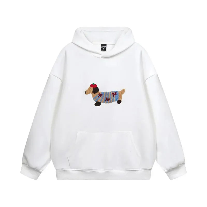 Miss | Hoodie Dames Oversized Geborduurd - Katoen - Miss Madera MIS-05F2FD