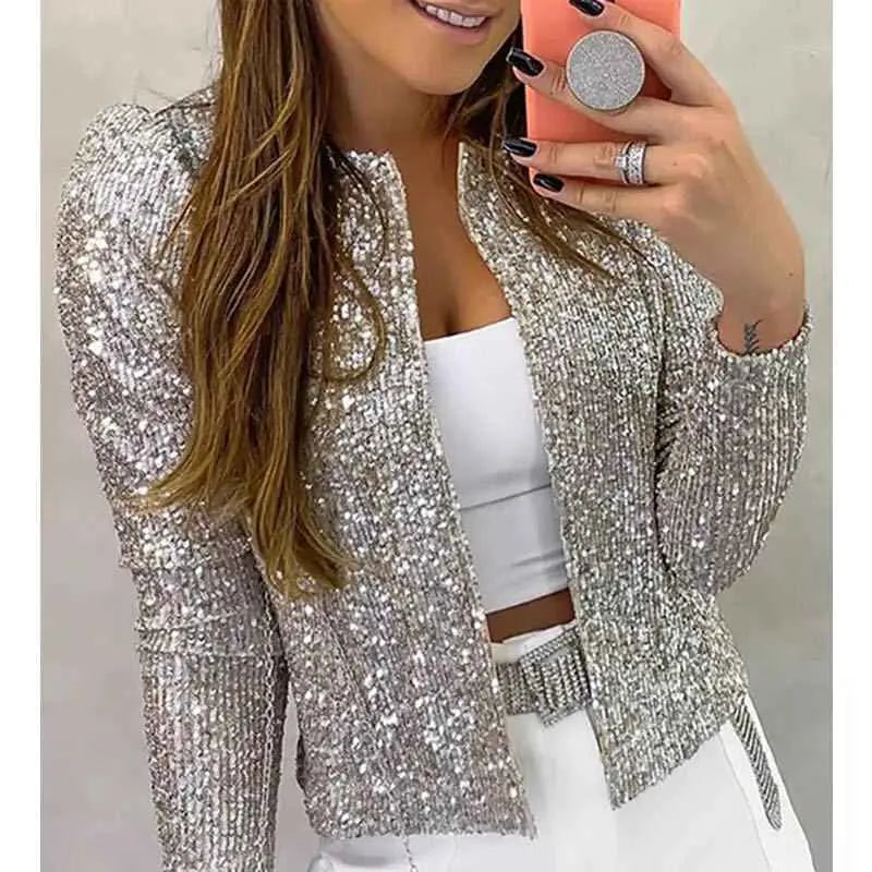 Miss | Jas Dames Glitter Casual Elegant - Polyester - Miss Madera MIS-D42B04
