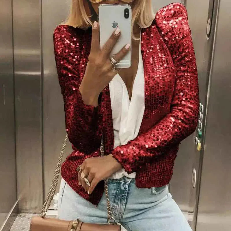 Miss | Jas Dames Glitter Casual Elegant - Polyester - Miss Madera MIS-69C837