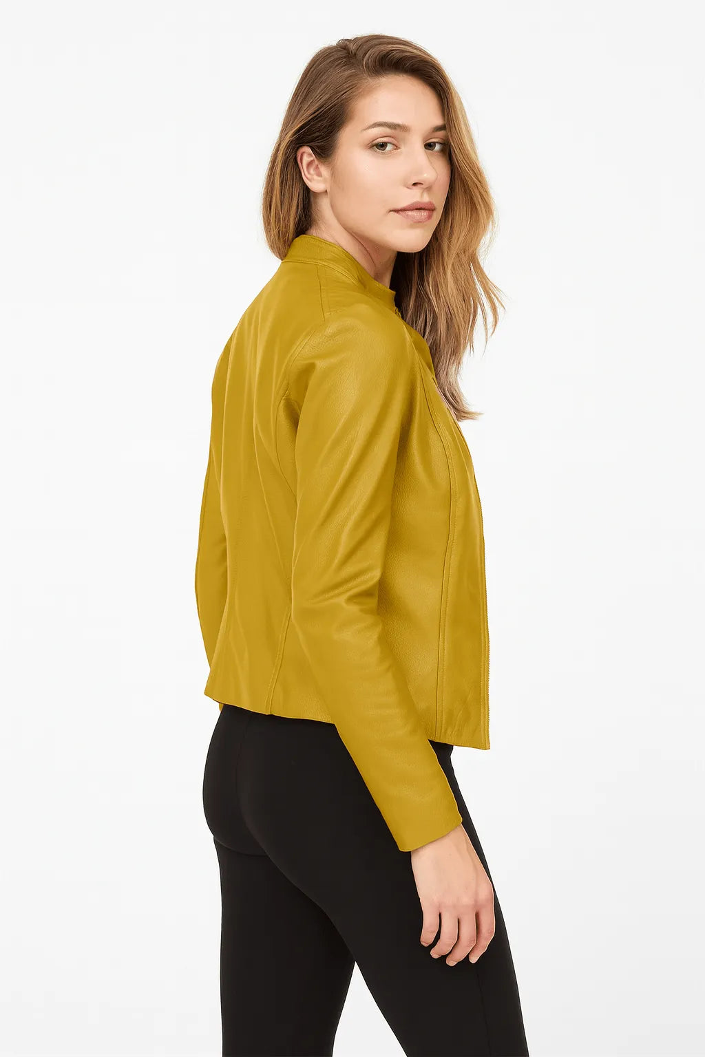 Miss | Jas Dames Kort Casual - leer - Miss Madera MIS-1E5077