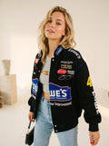 Miss | Jas Dames Oversized Racing Print - Polyester - Miss Madera MIS-CC8ECB