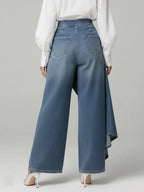 Miss | Jeans Dames Wide Leg Hoge Taille Relaxed Fit - Denim - Miss Madera MIS-132535