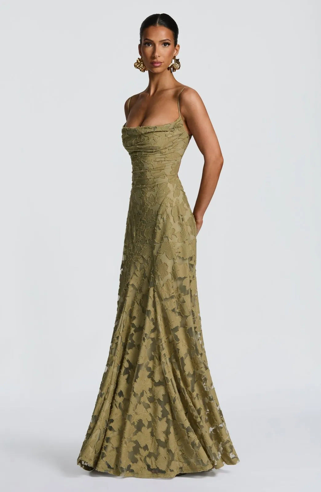Miss | Jurk Dames Casual Maxi - Viscose - Miss Madera MIS-82B23B
