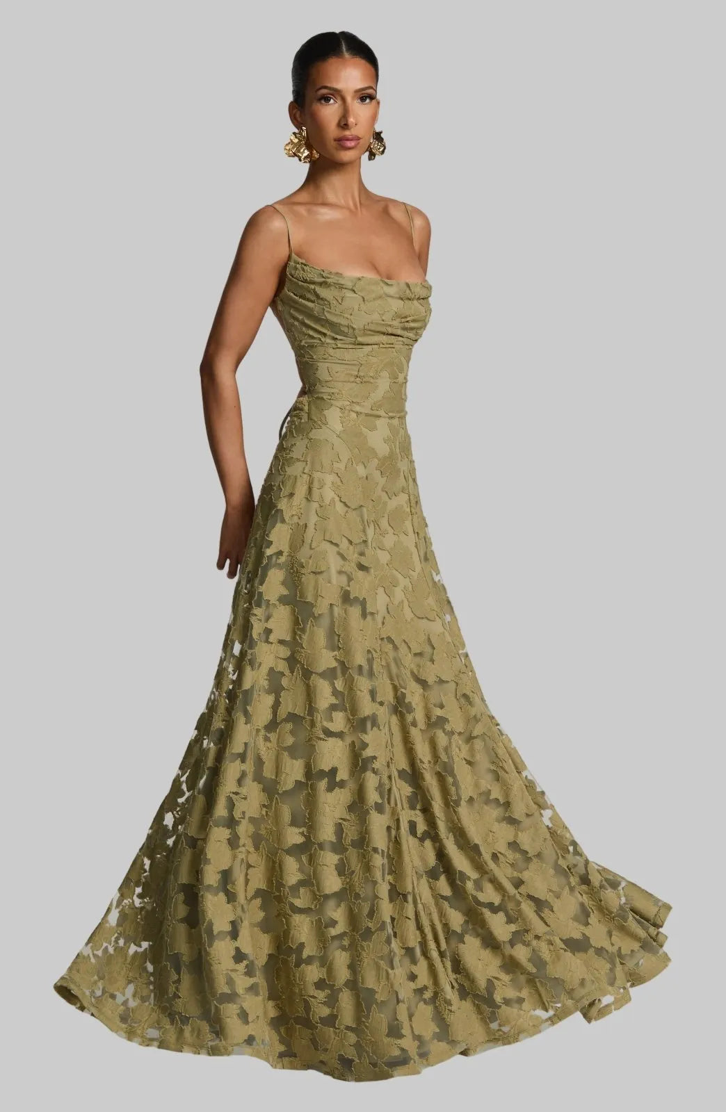 Miss | Jurk Dames Casual Maxi - Viscose - Miss Madera MIS-82B23B