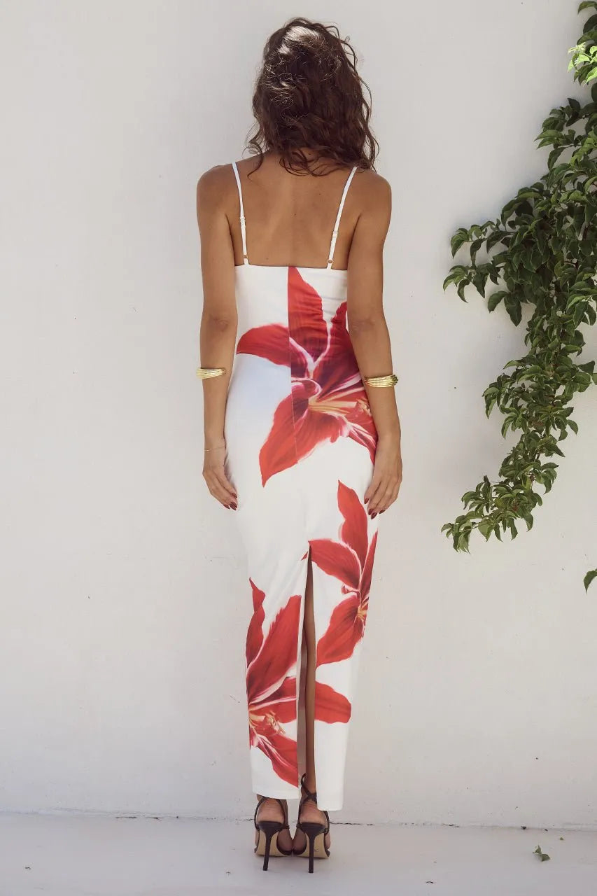 Miss | Jurk Dames Casual Midi - Viscose - Miss Madera MIS-FE3DA3