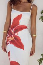 Miss | Jurk Dames Casual Midi - Viscose - Miss Madera MIS-FE3DA3