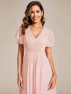 Miss | Jurk Dames High-low - Chiffon - Roze