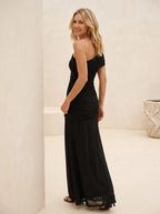 Miss | Jurk Dames Maxi Asymmetrisch - Polyester Elastaan - Miss Madera MIS-5EA88B