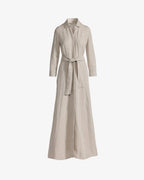 Miss | Jurk Dames Maxi Boho Split - Linnen - Miss Madera MM-IWUJKU