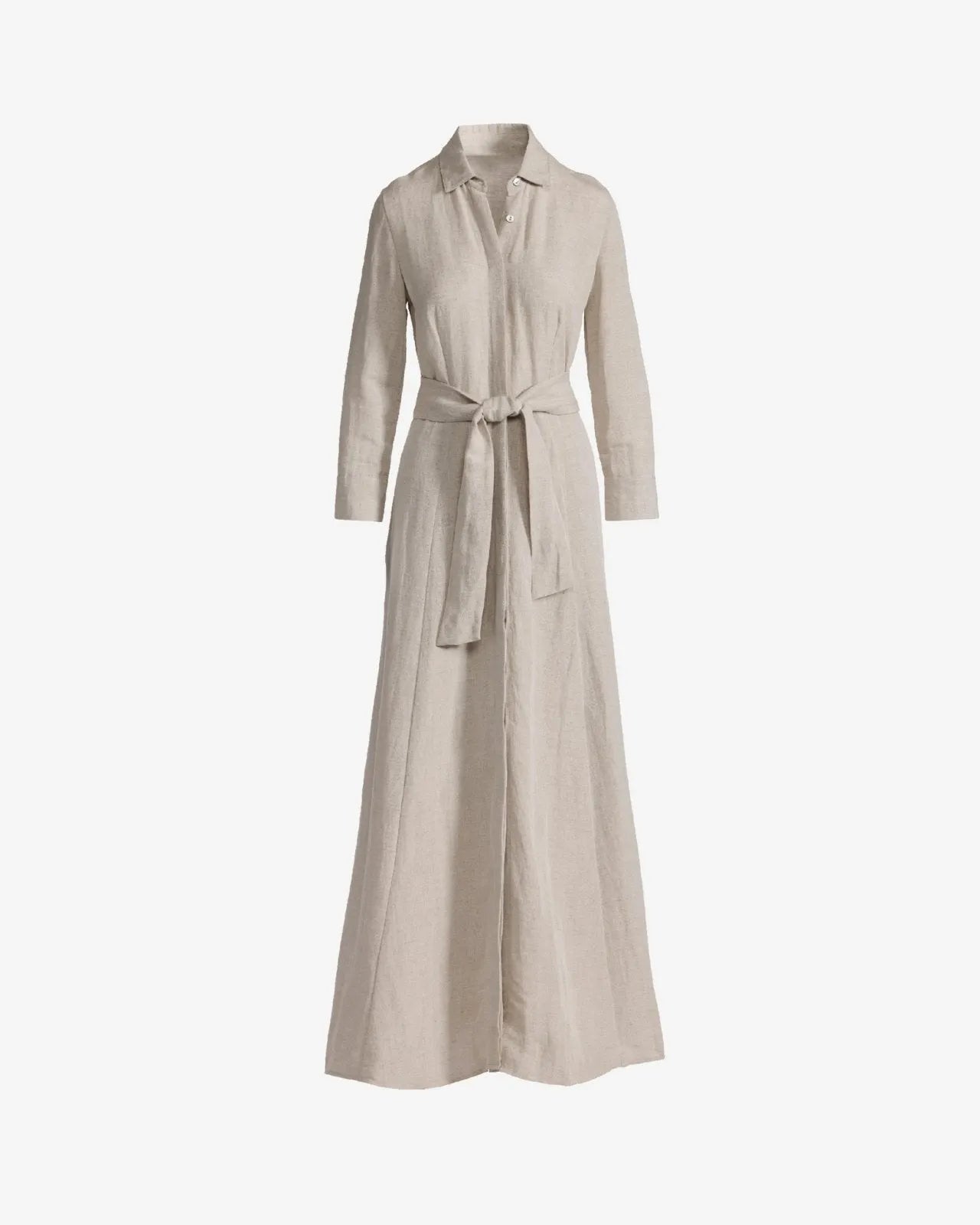 Miss | Jurk Dames Maxi Boho Split - Linnen - Miss Madera MM-IWUJKU