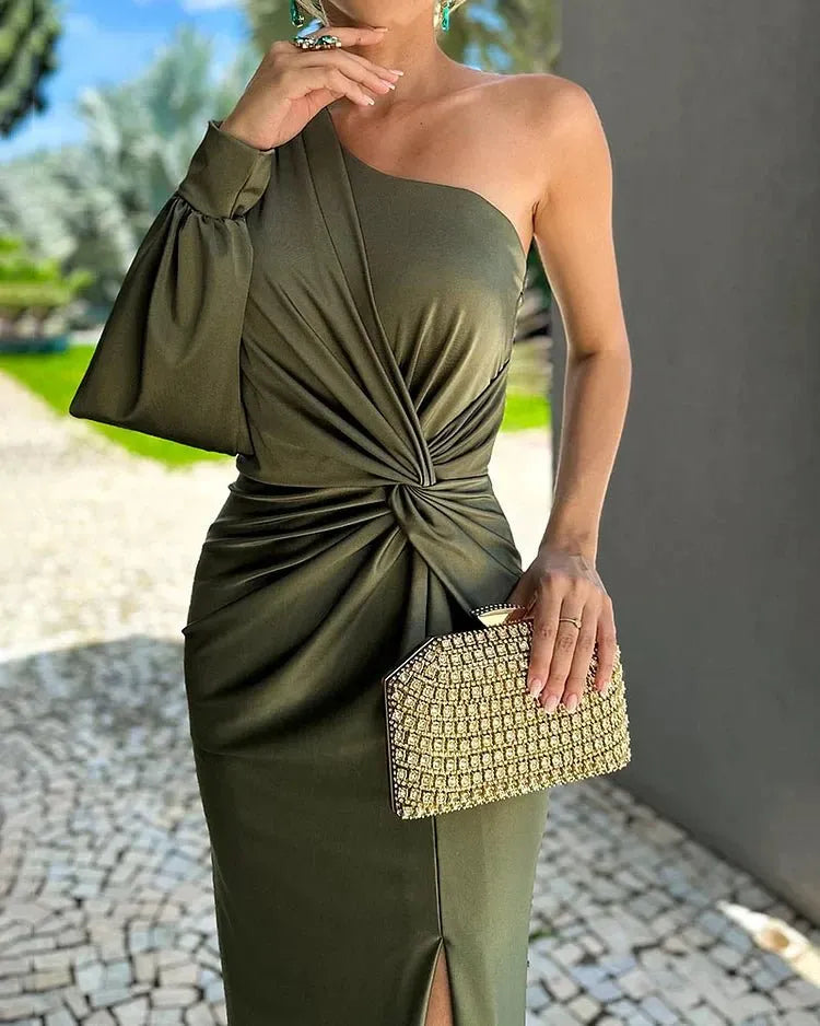 Miss | Jurk Dames Maxi Met Split - Polyester - Miss Madera MIS-F171A7