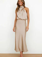 Miss | Jurk Dames Maxi Off-Shoulder - Polyester - Miss Madera MIS-61AE74