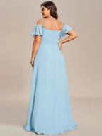 Miss | Jurk Dames Maxi Off-shoulder - Chiffon - Miss Madera MIS-9EB5AA
