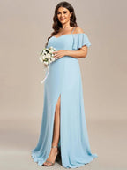 Miss | Jurk Dames Maxi Off-shoulder - Chiffon - Miss Madera MIS-9EB5AA