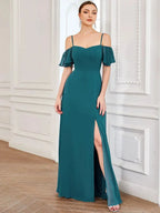 Miss | Jurk Dames Maxi Off-shoulder - Chiffon - Miss Madera MIS-9EB5AA