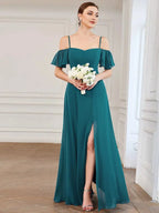 Miss | Jurk Dames Maxi Off-shoulder - Chiffon - Miss Madera MIS-9EB5AA