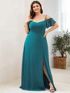 Miss | Jurk Dames Maxi Off-shoulder - Chiffon - Miss Madera MIS-9EB5AA