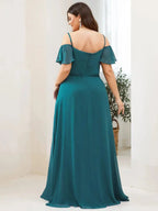 Miss | Jurk Dames Maxi Off-shoulder - Chiffon - Miss Madera MIS-9EB5AA