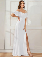 Miss | Jurk Dames Maxi Off-shoulder - Chiffon - Miss Madera MIS-9EB5AA