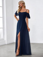 Miss | Jurk Dames Maxi Off-shoulder - Chiffon - Miss Madera MIS-1DCBCC
