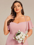 Miss | Jurk Dames Maxi Off-shoulder - Chiffon - Miss Madera MIS-964CD3