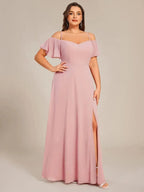 Miss | Jurk Dames Maxi Off-shoulder - Chiffon - Miss Madera MIS-964CD3