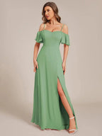 Miss | Jurk Dames Maxi Off-shoulder - Chiffon - Miss Madera MIS-916E71