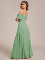 Miss | Jurk Dames Maxi Off-shoulder - Chiffon - Miss Madera MIS-916E71