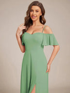 Miss | Jurk Dames Maxi Off-shoulder - Chiffon - Miss Madera MIS-916E71