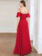 Miss | Jurk Dames Maxi Off-shoulder - Chiffon - Miss Madera MIS-916E71