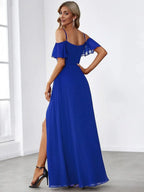 Miss | Jurk Dames Maxi Off-shoulder - Chiffon - Miss Madera MIS-74EB8C