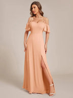 Miss | Jurk Dames Maxi Off-shoulder - Chiffon - Miss Madera MIS-073C25