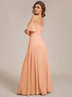 Miss | Jurk Dames Maxi Off-shoulder - Chiffon - Miss Madera MIS-073C25
