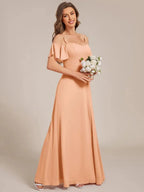 Miss | Jurk Dames Maxi Off-shoulder - Chiffon - Miss Madera MIS-073C25