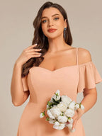 Miss | Jurk Dames Maxi Off-shoulder - Chiffon - Miss Madera MIS-073C25