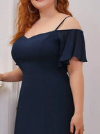 Miss | Jurk Dames Maxi Off-shoulder - Chiffon - Miss Madera MIS-1DCBCC