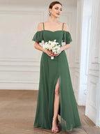 Miss | Jurk Dames Maxi Off-shoulder - Chiffon - Miss Madera MIS-563E3C