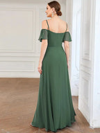 Miss | Jurk Dames Maxi Off-shoulder - Chiffon - Miss Madera MIS-563E3C