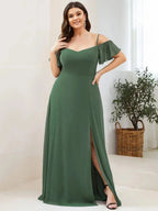 Miss | Jurk Dames Maxi Off-shoulder - Chiffon - Miss Madera MIS-563E3C