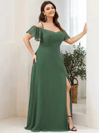 Miss | Jurk Dames Maxi Off-shoulder - Chiffon - Miss Madera MIS-563E3C
