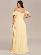 Miss | Jurk Dames Maxi Off-shoulder - Chiffon - Miss Madera MIS-D96726