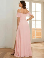 Miss | Jurk Dames Maxi Off-shoulder - Chiffon - Miss Madera MIS-292E53
