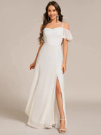 Miss | Jurk Dames Maxi Off-shoulder - Chiffon - Miss Madera MIS-D96726