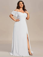 Miss | Jurk Dames Maxi Off-shoulder - Chiffon - Miss Madera MIS-D96726
